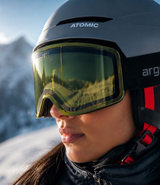Brille am Helm